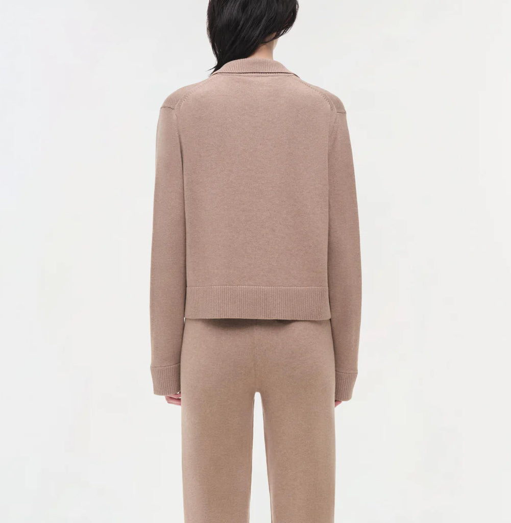 Cashmere Long Sleeve Polo - L