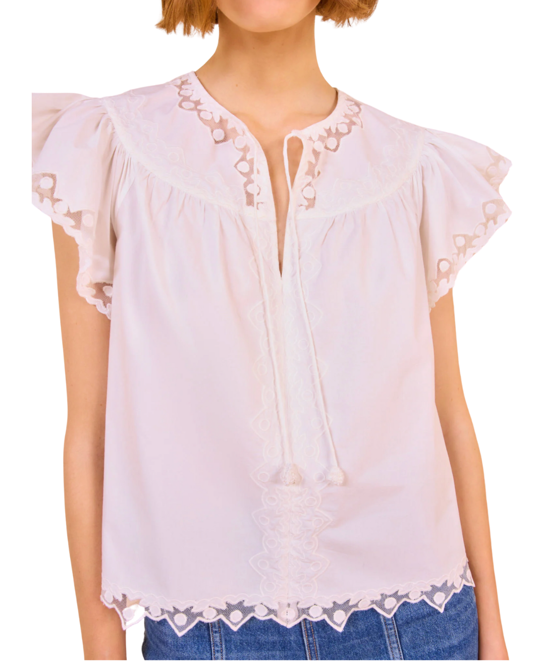 Effie Flutter Sleeve Top- 6