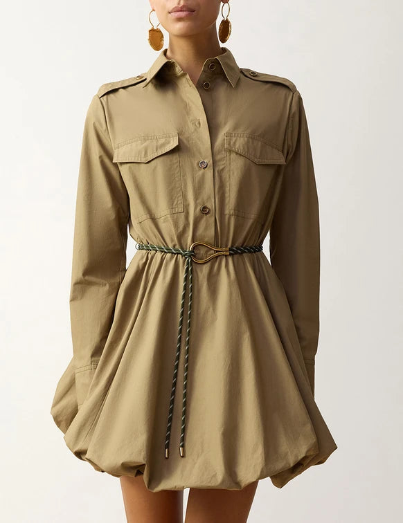 Clash Poplin Shirt Dress