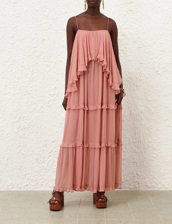 Luna Frilled Slip Dress