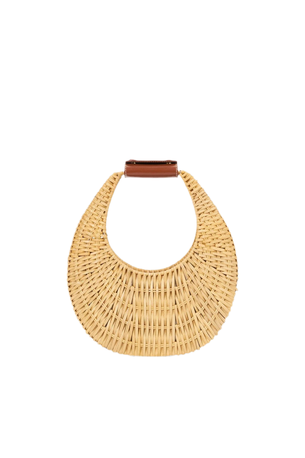 Mini Moon Wicker Bag