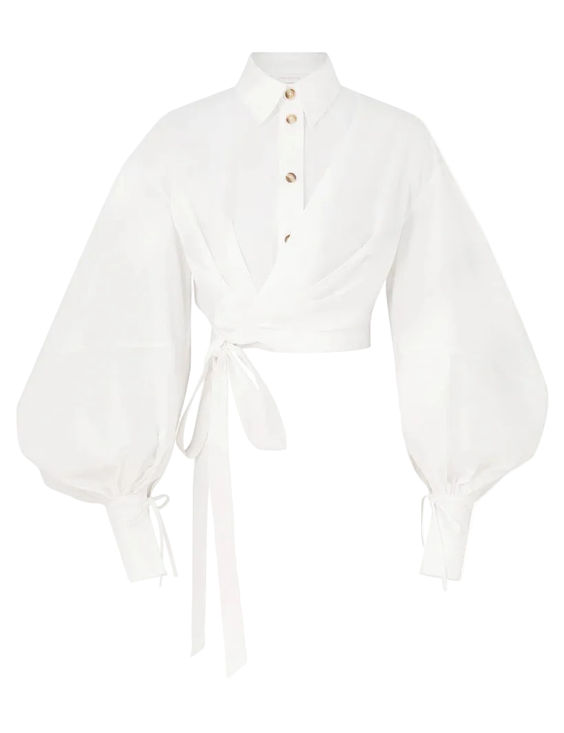 Rebellion Poplin Wrap Blouse