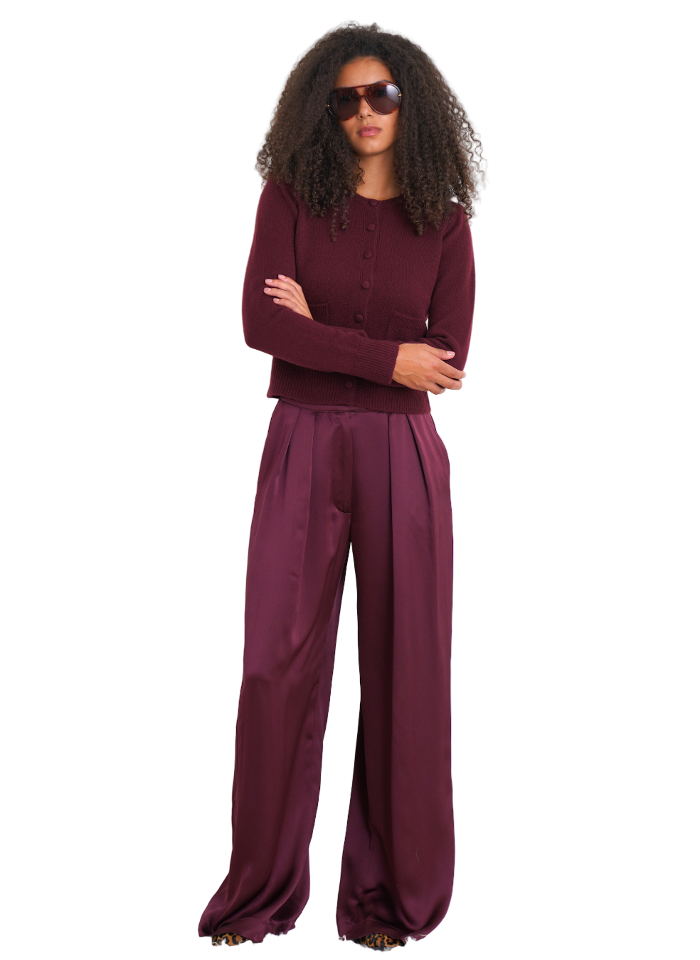 Emilia Shoulder Pad Cardigan