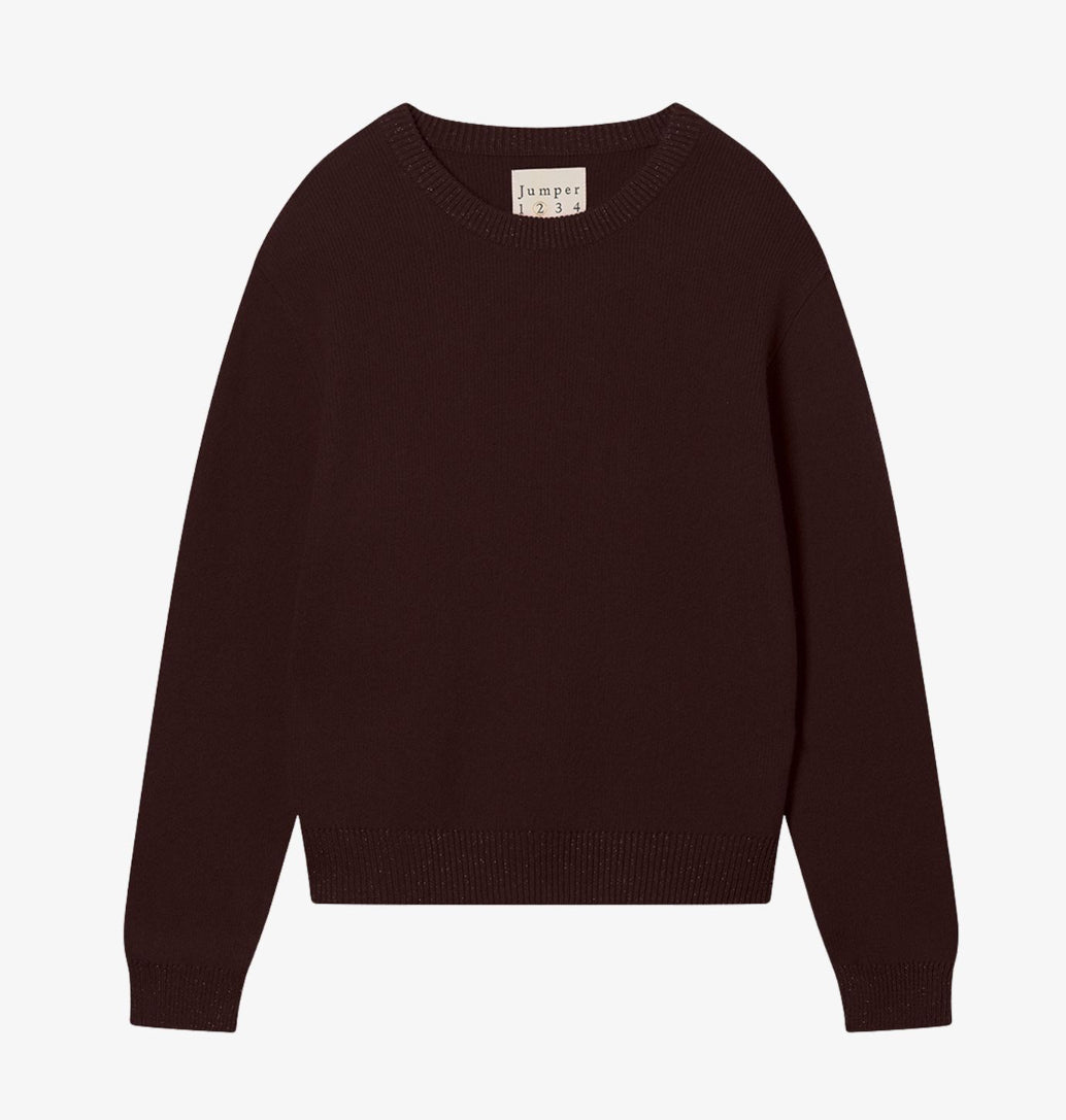 Contrast Lurex Rib Crew - 2