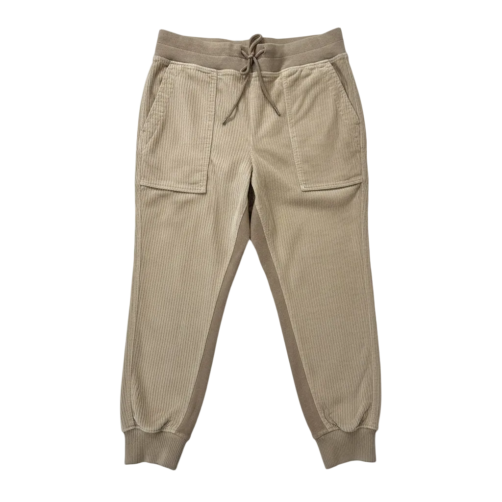 Uneven Cord Mixed Media Pant