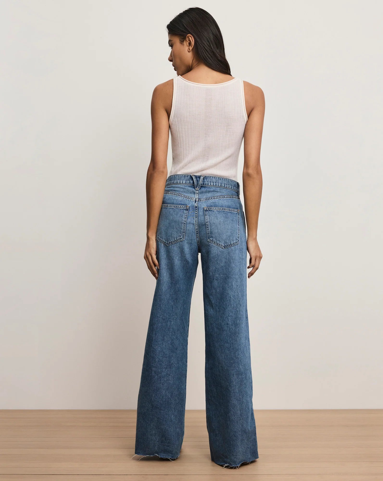 Kasey Mid Rise Wide Leg Jean