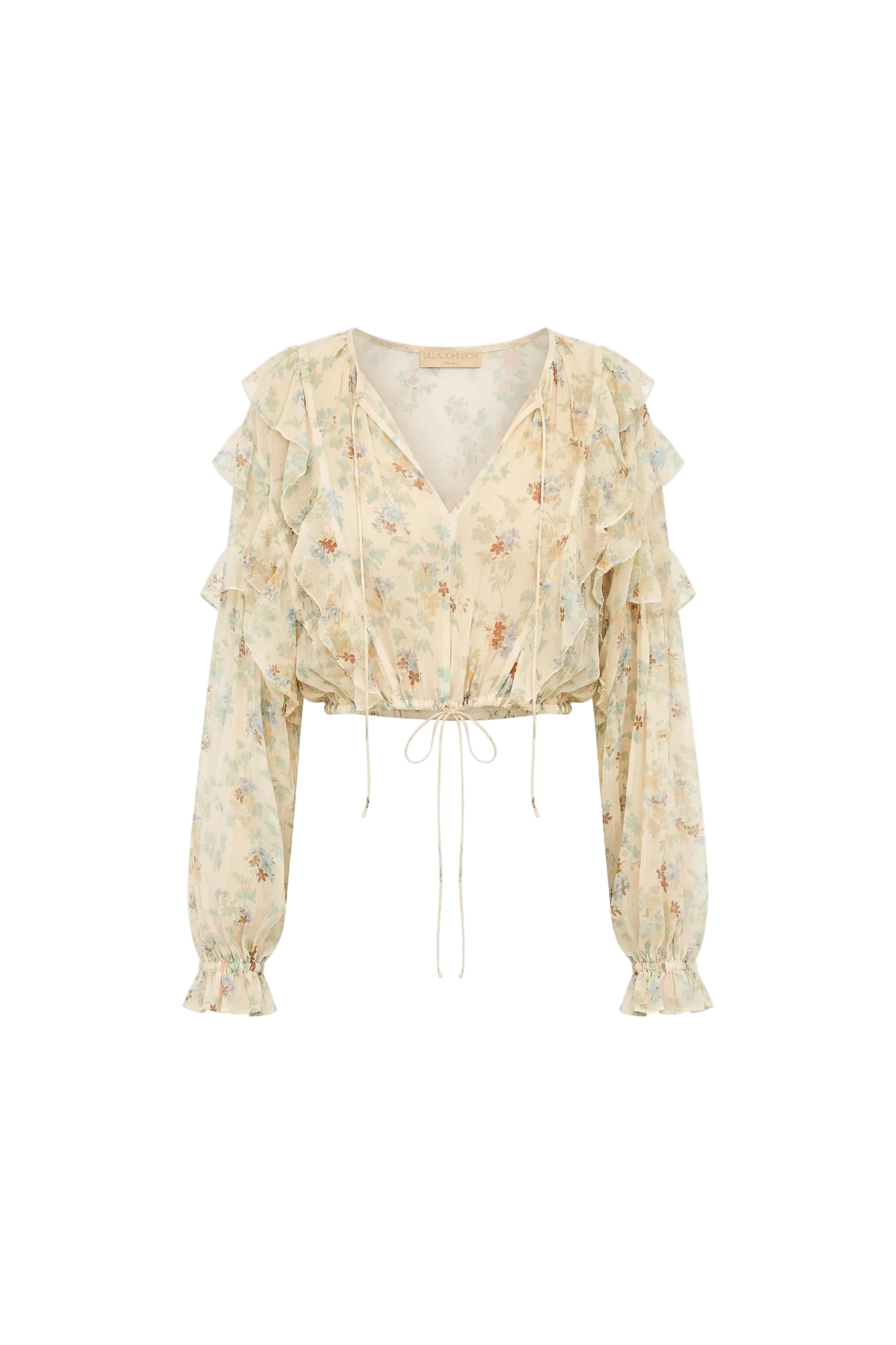 Delfina Long Sleeve Silk Blouse