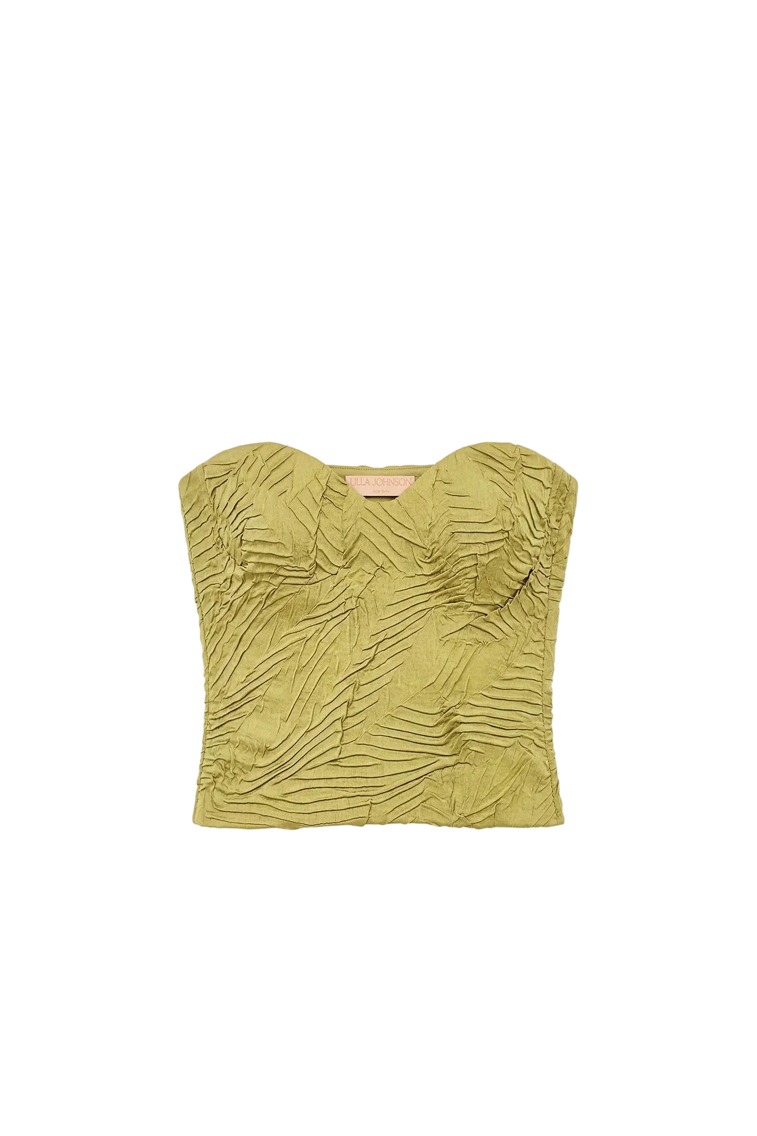 Heleen Satin Cropped Bustier Top