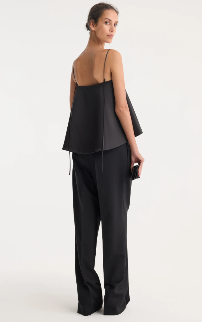Peplum Satin Top