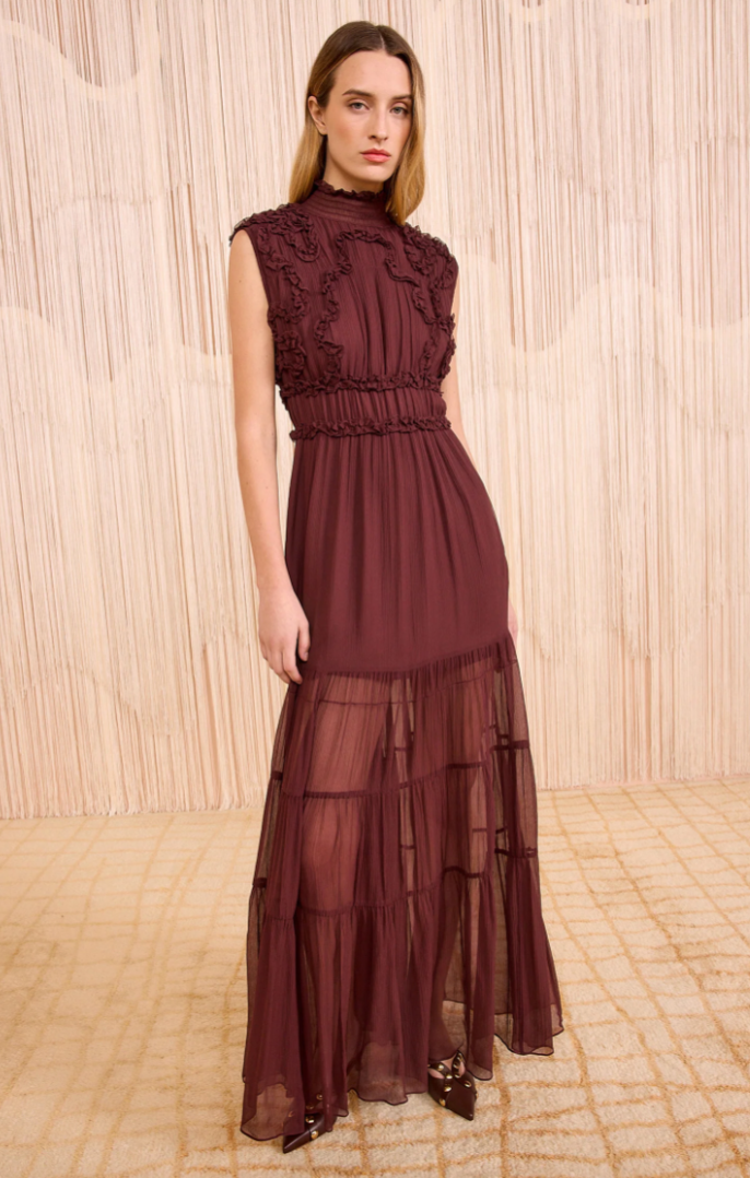 Verona Silk Smocked Gown