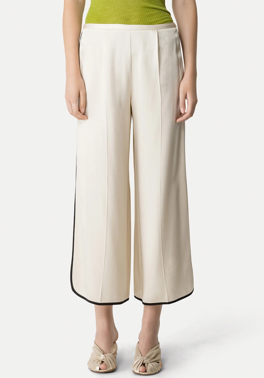 Cropped Trousers Envers Satin