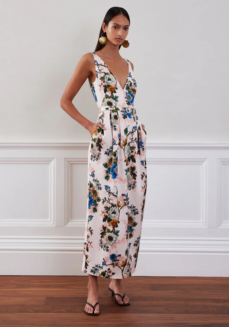 Jules Jacquard Midi Dress