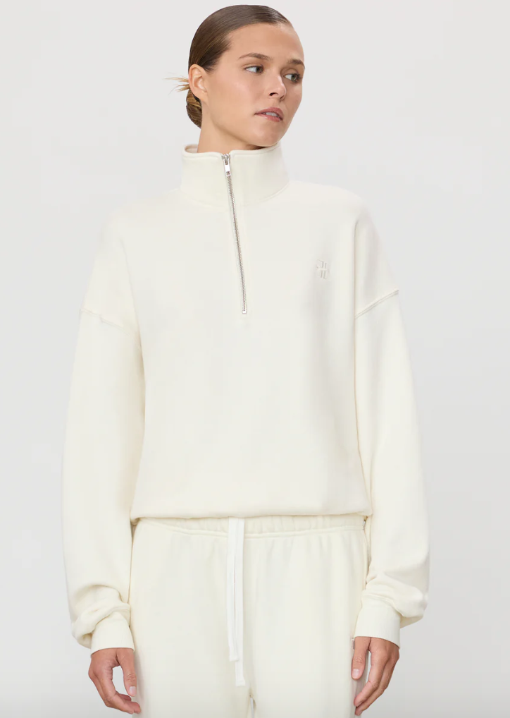 Oversized Half Zip Sweatshirt