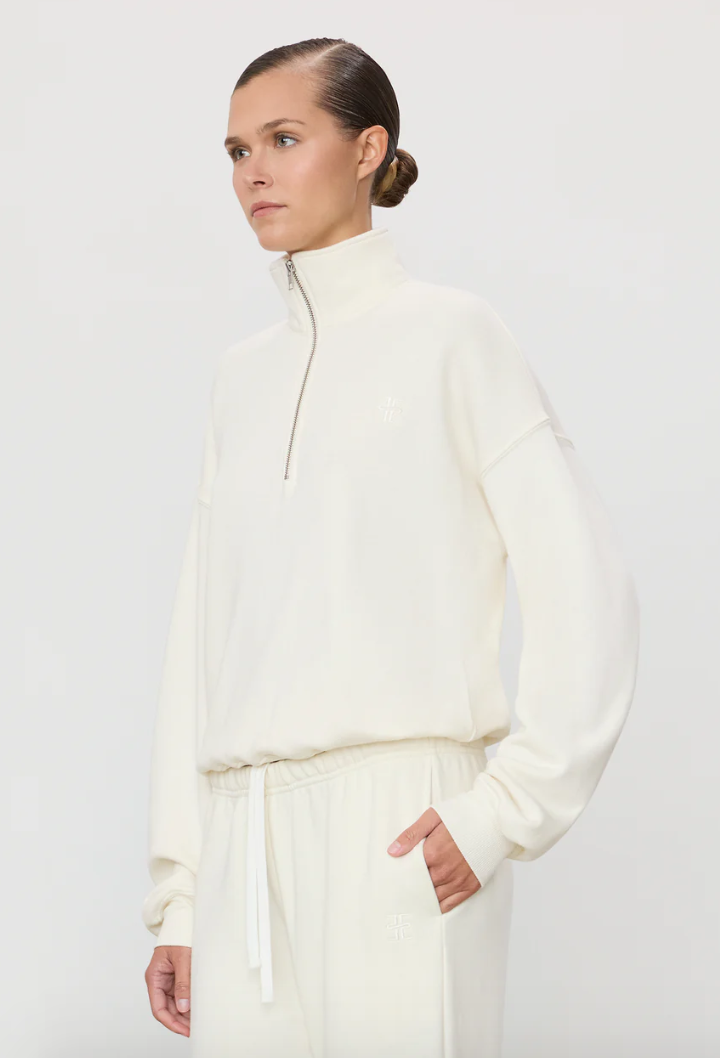 Oversized Half Zip Sweatshirt