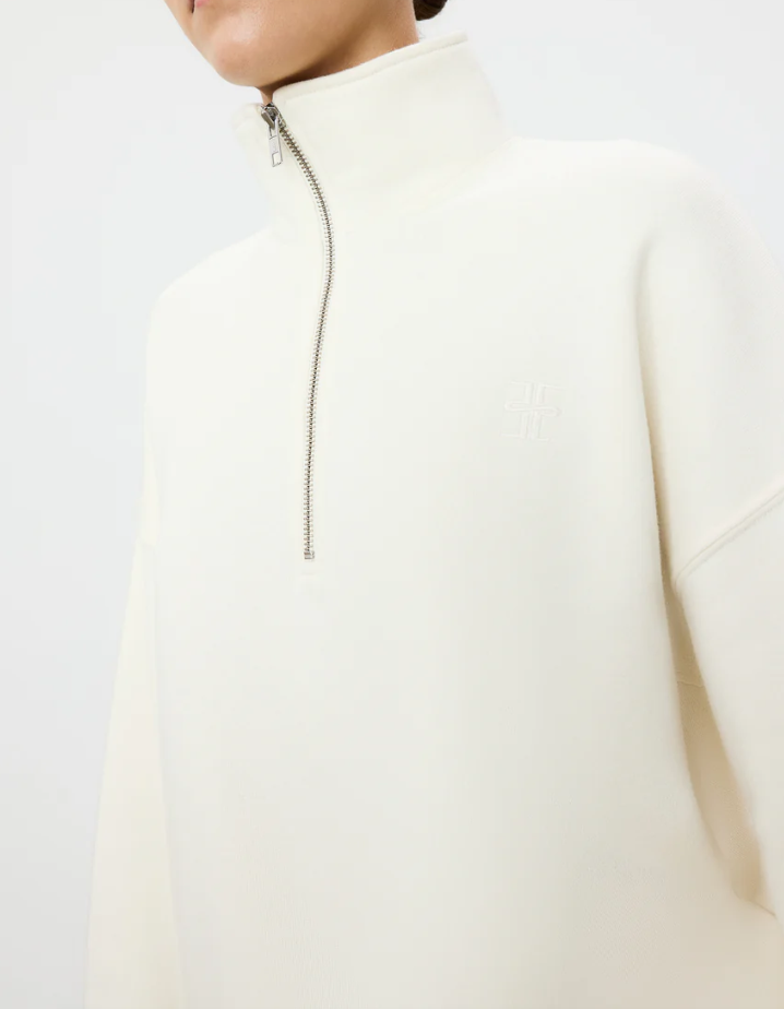 Oversized Half Zip Sweatshirt