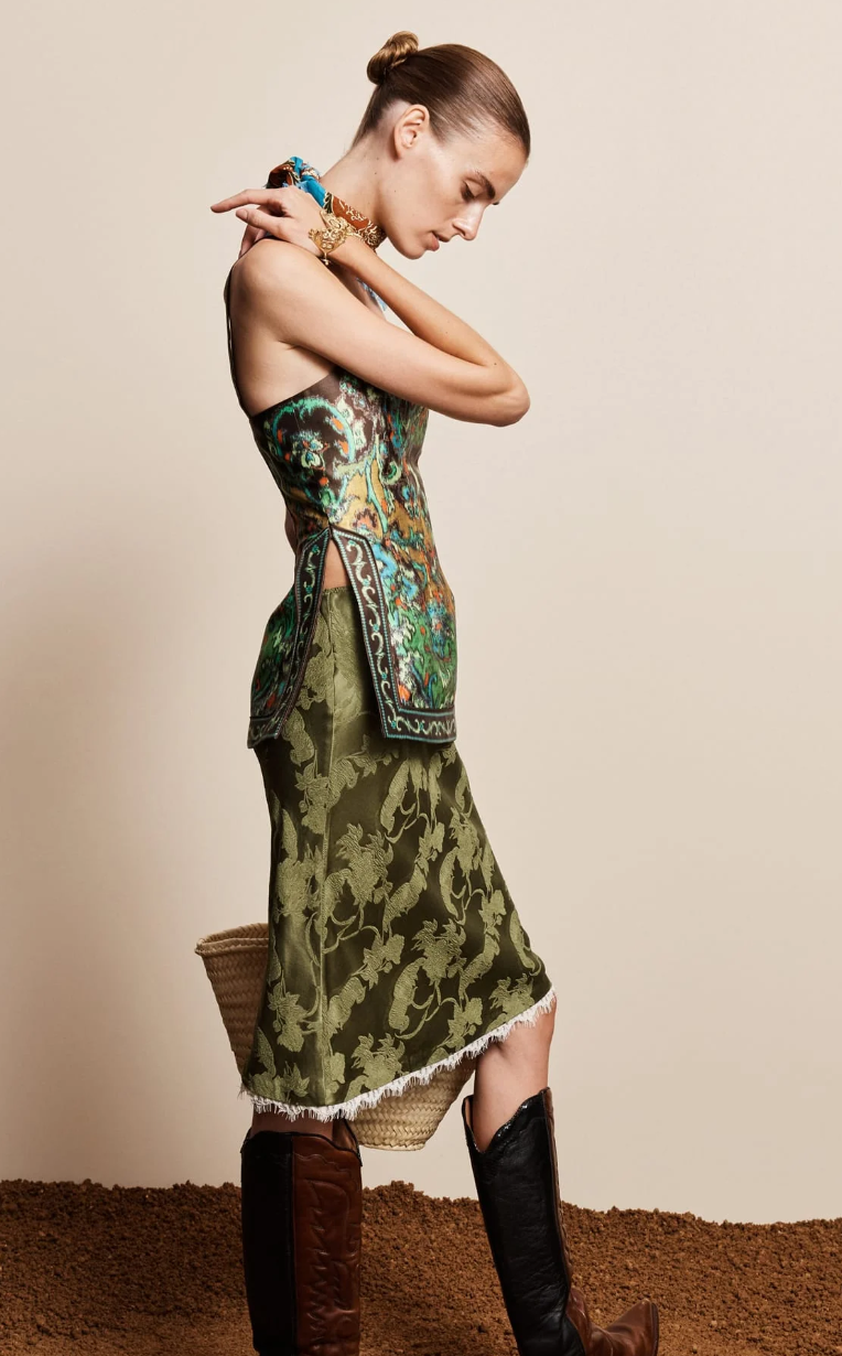Winifred Bias Slip Skirt