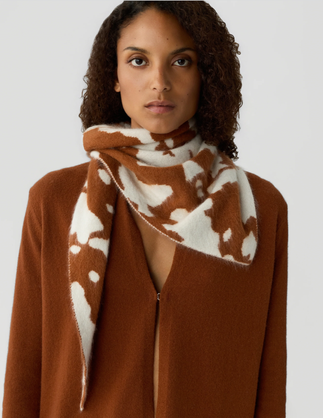 Grizzly Cowhide Wild Rag