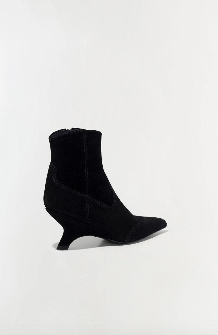 Shadow Suede Western Ankle Boot