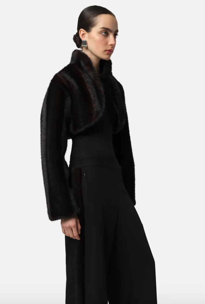 Odette Shaved Mink Bolero