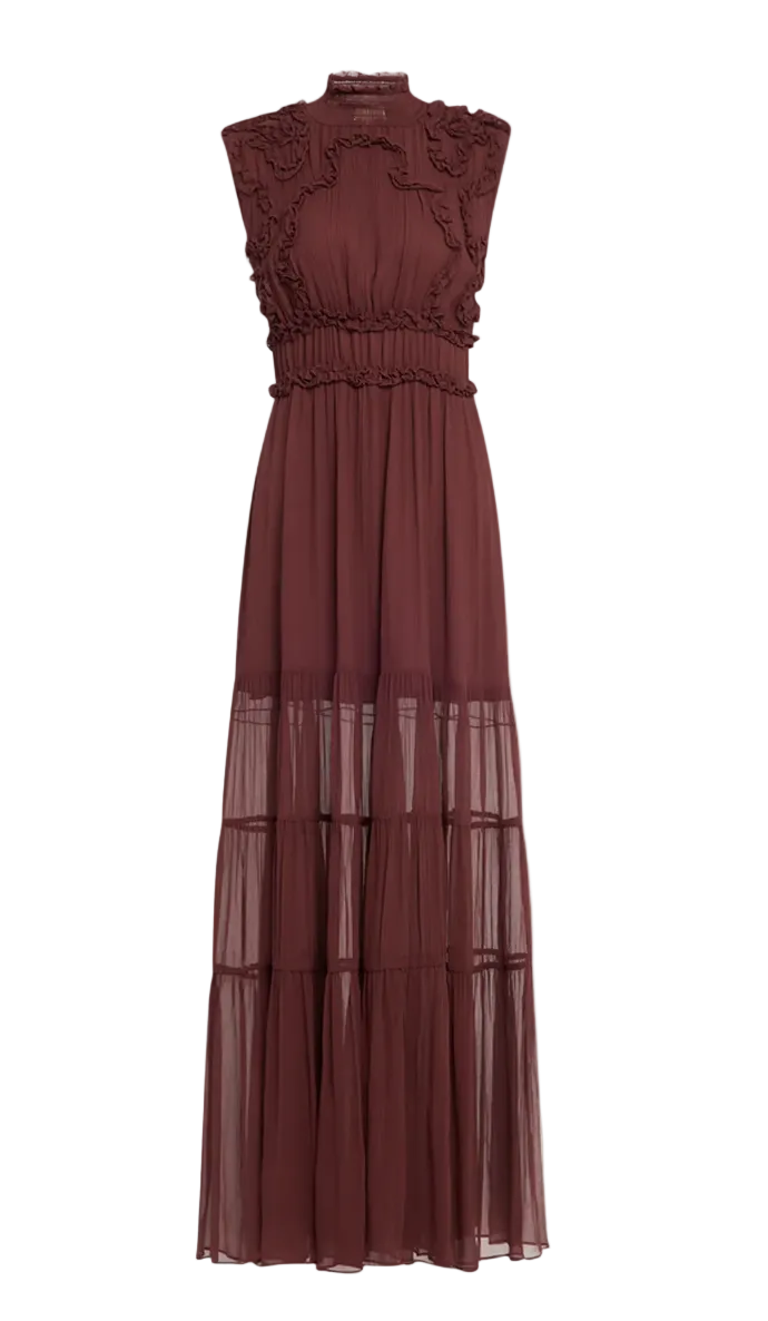 Verona Silk Smocked Gown