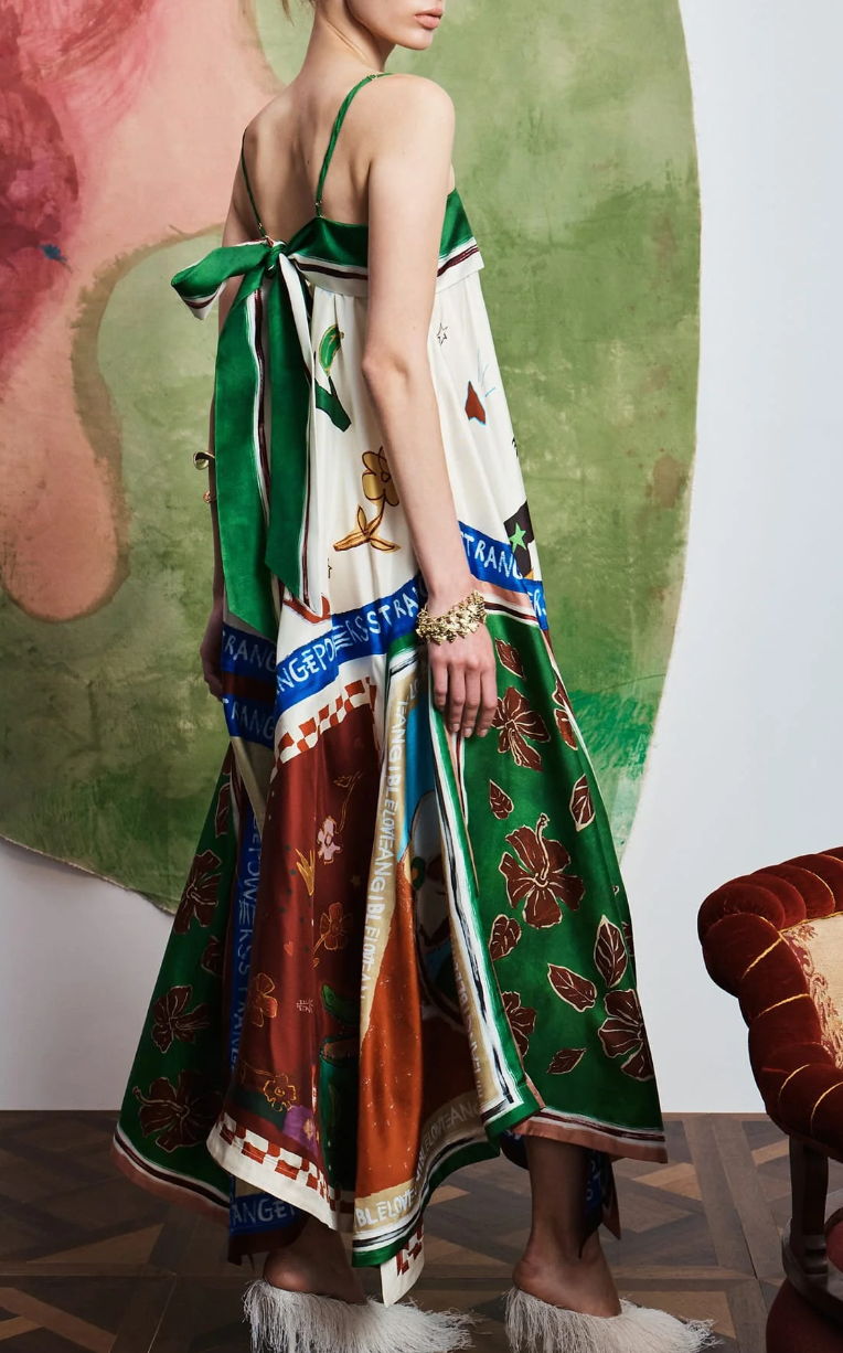 Tangible Love Silk Midi Dress