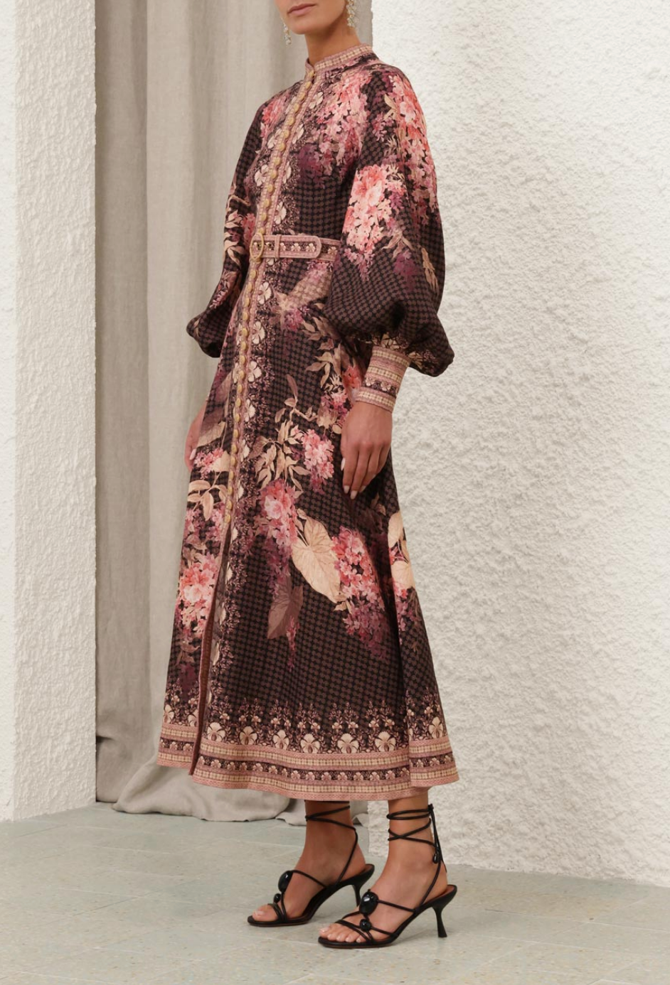 Illuminate Buttoned Midi Dress