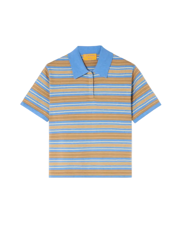 Short Sleeve Stripe Rugby Shirt