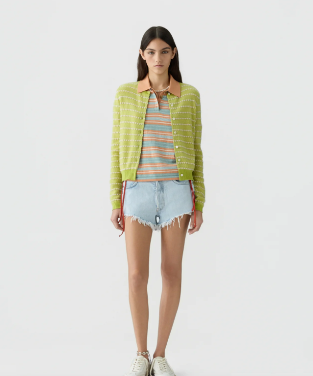 Pebble Stripe Jane Cardigan
