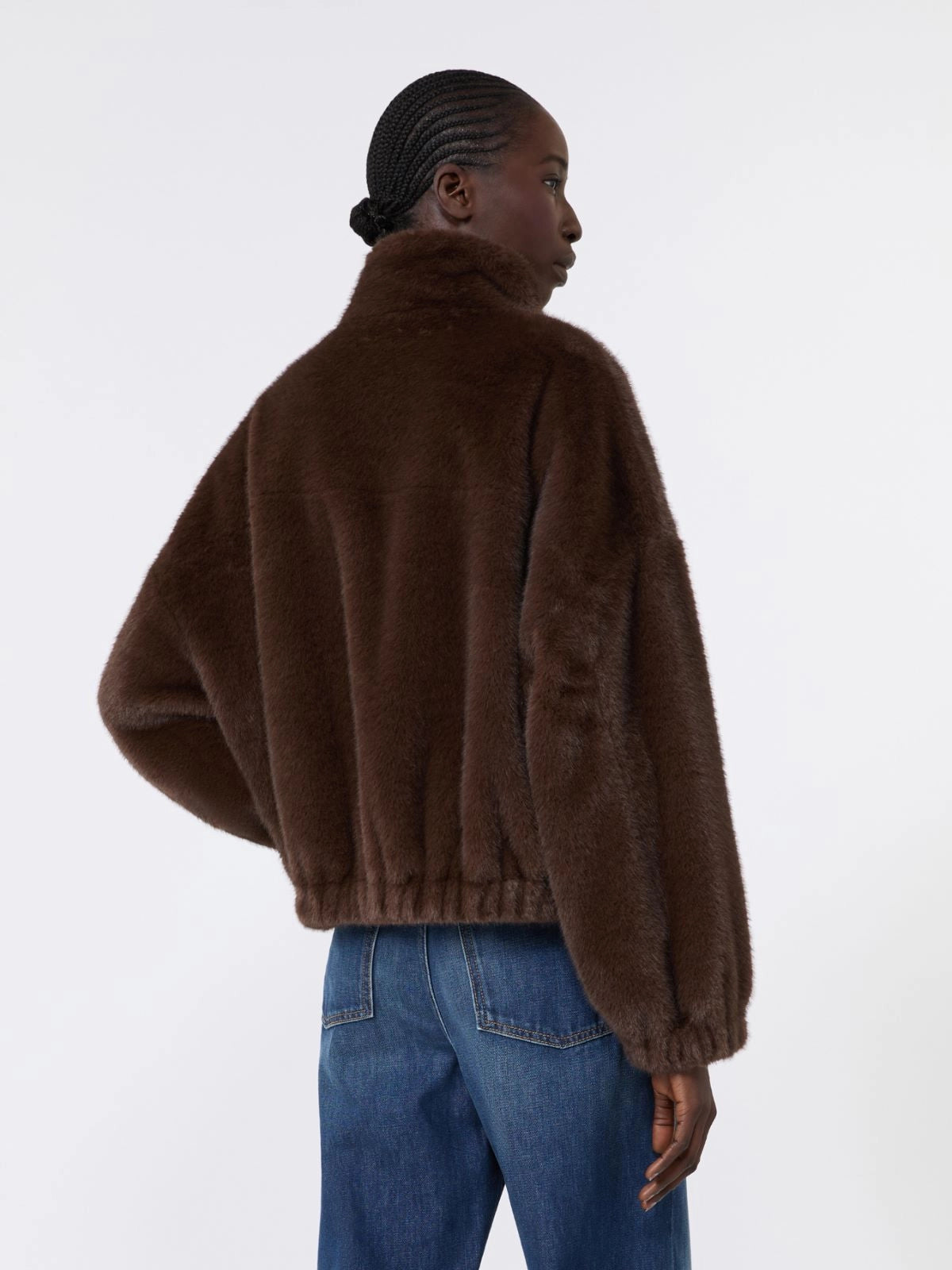Fluffy Textured Short Jacket