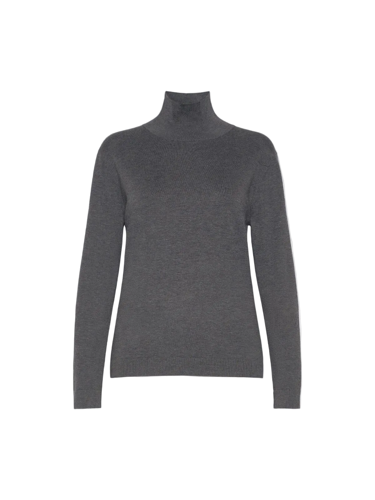 Wool and Silk Knit Turtleneck