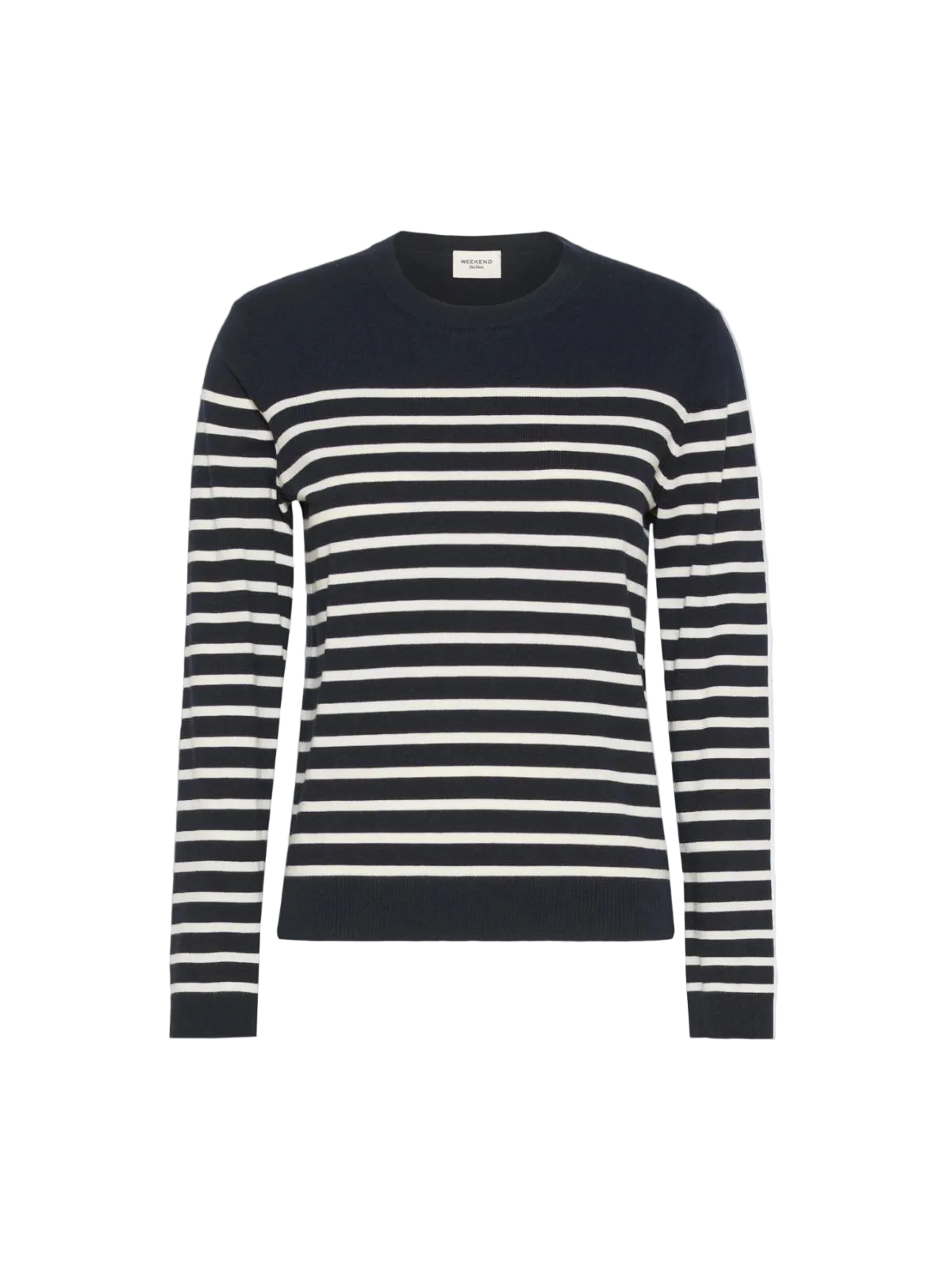 Silk And Wool Yarn Stripe Sweater