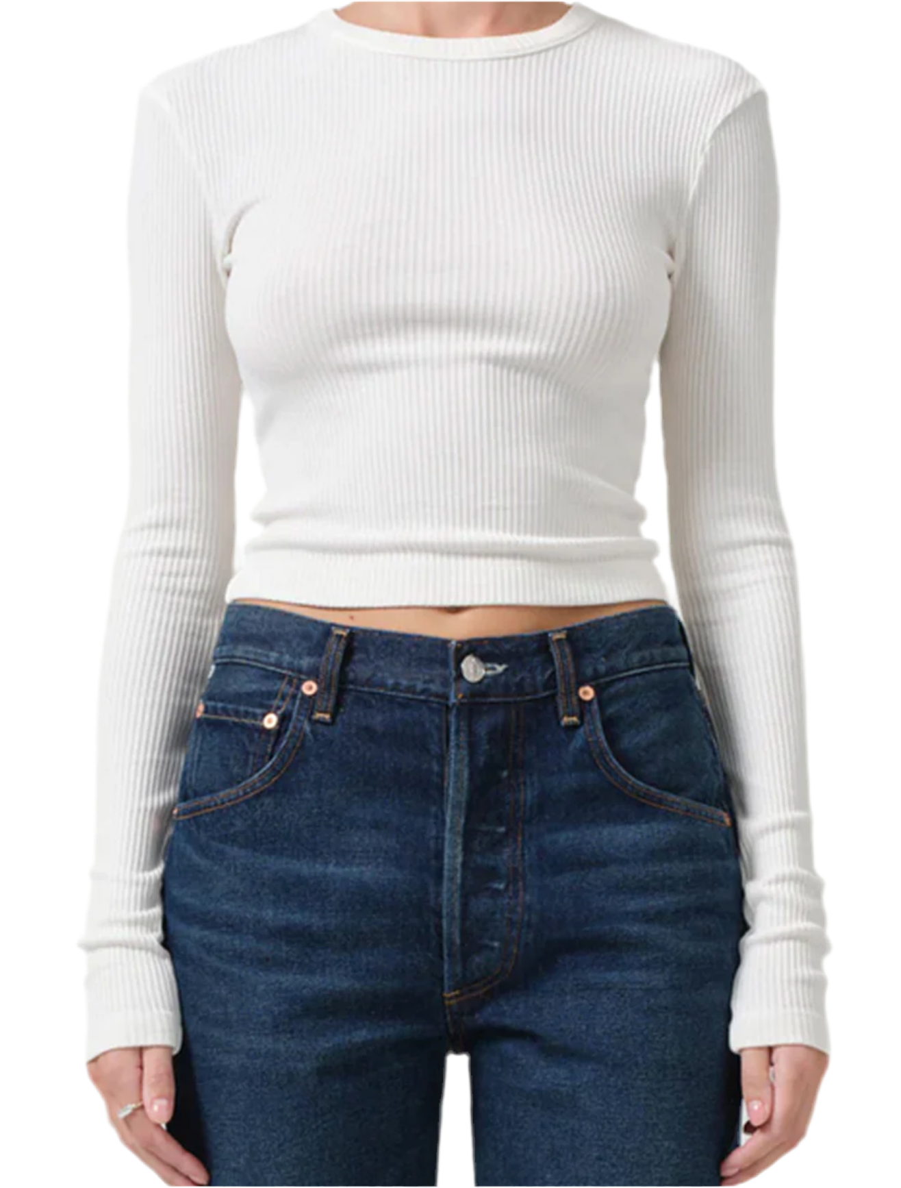 Faena Cropped Crewneck -  L