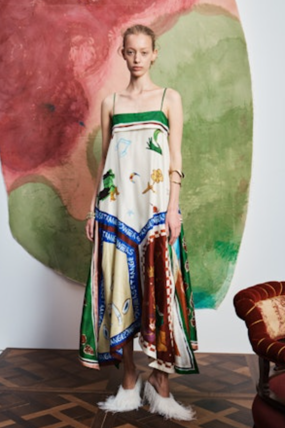 Tangible Love Silk Midi Dress