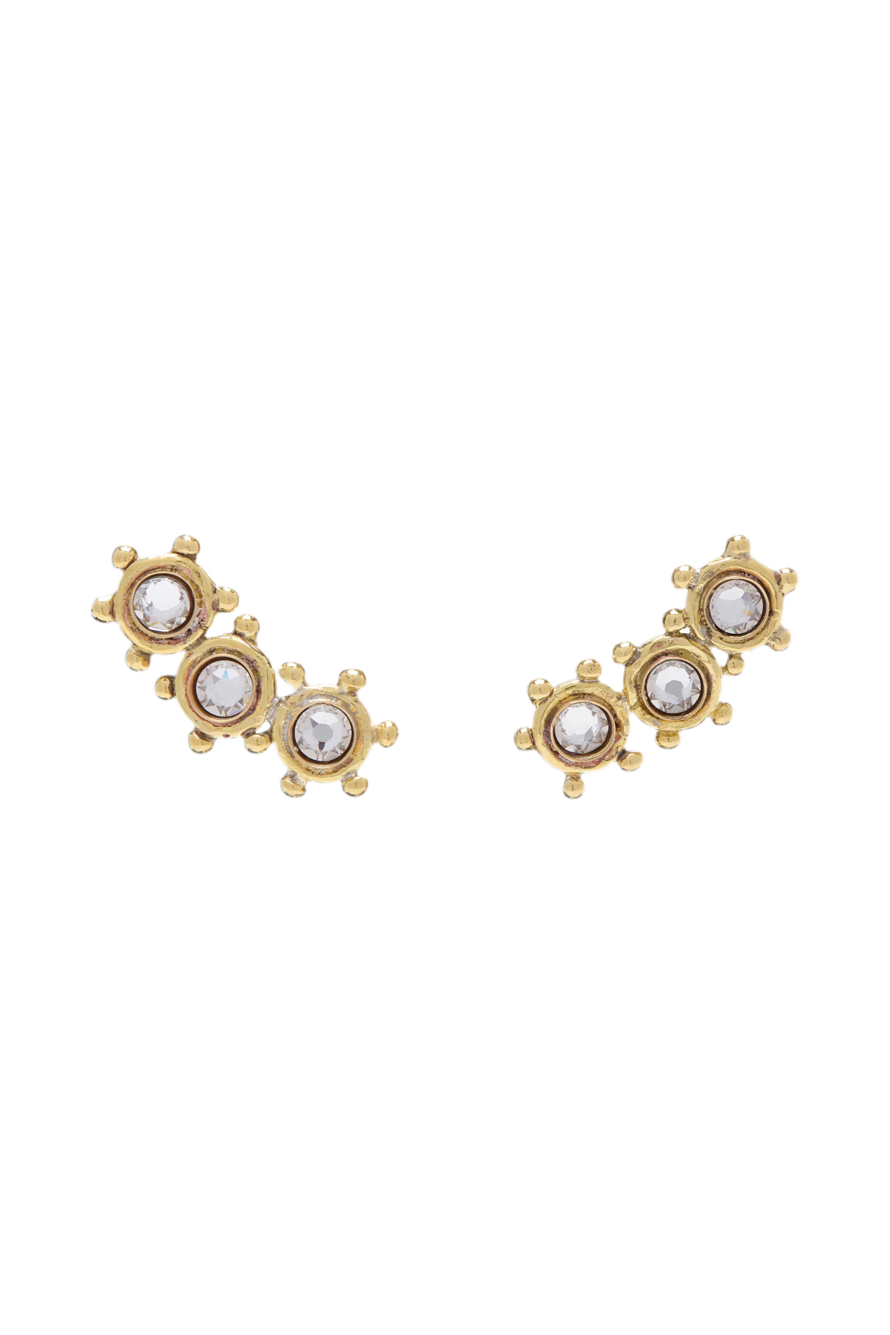 Kavi Crystal Mix Stud Climber Earring