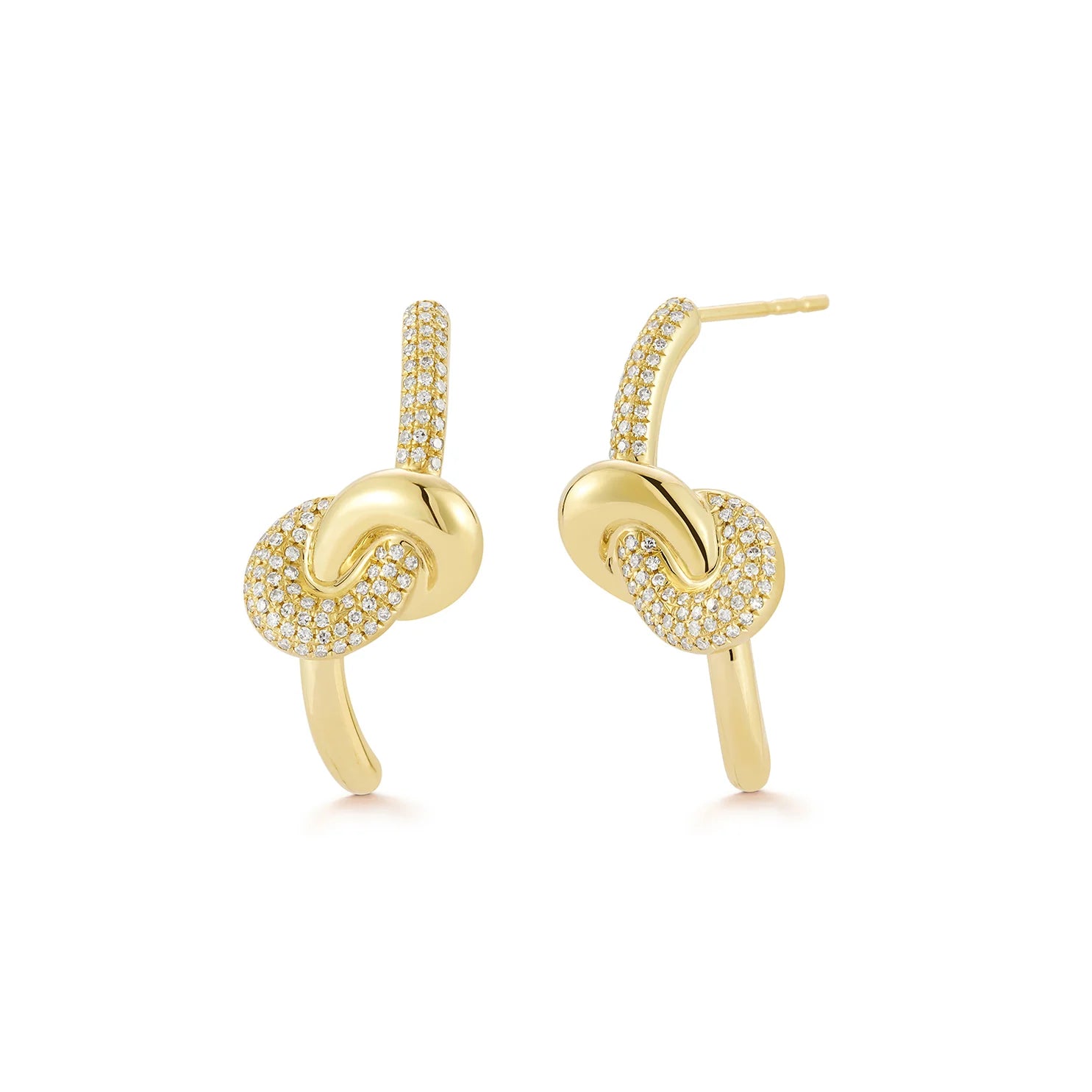 14k Jumbo Love Knot Earrings