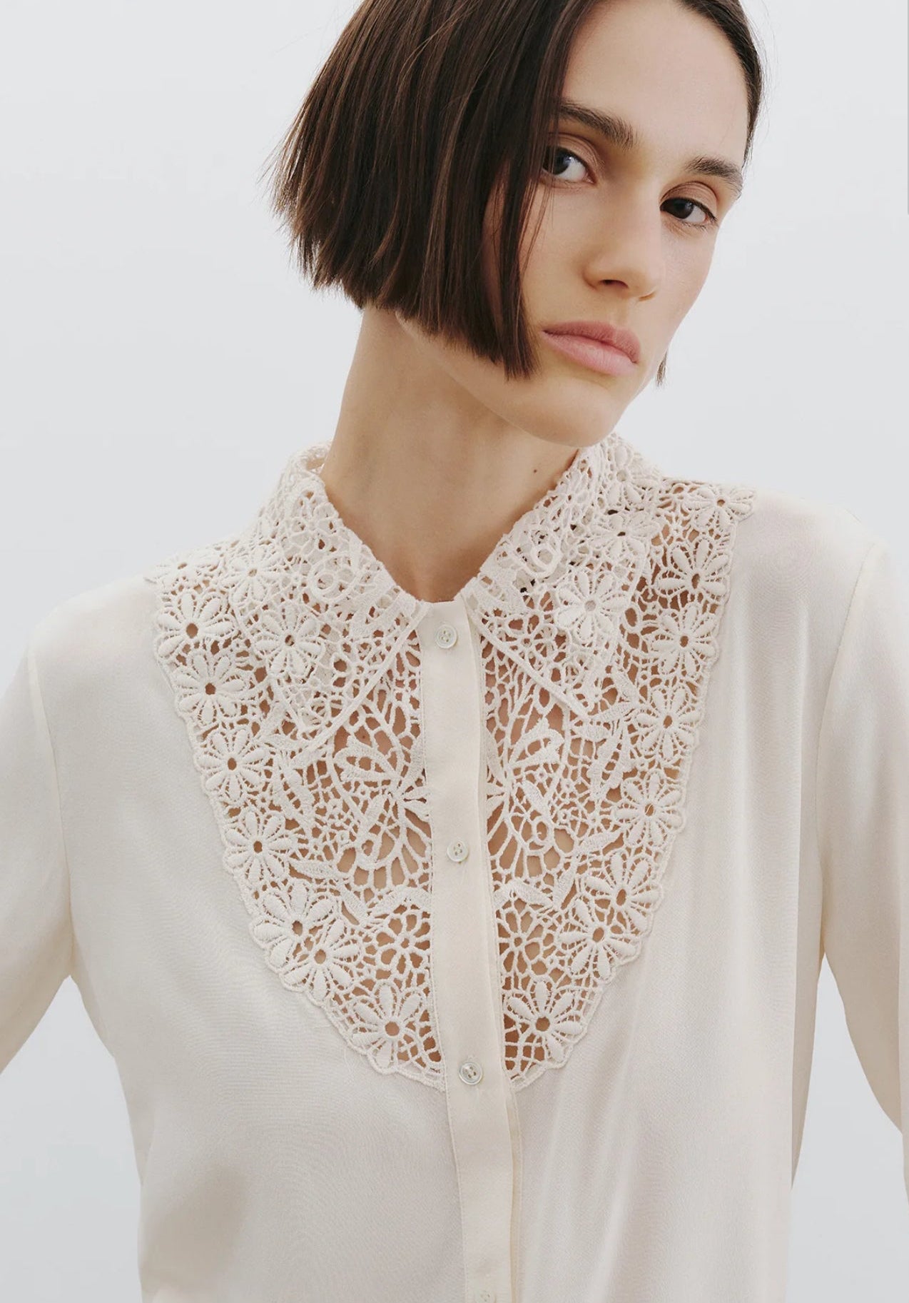 Zola Lace Silk Shirt