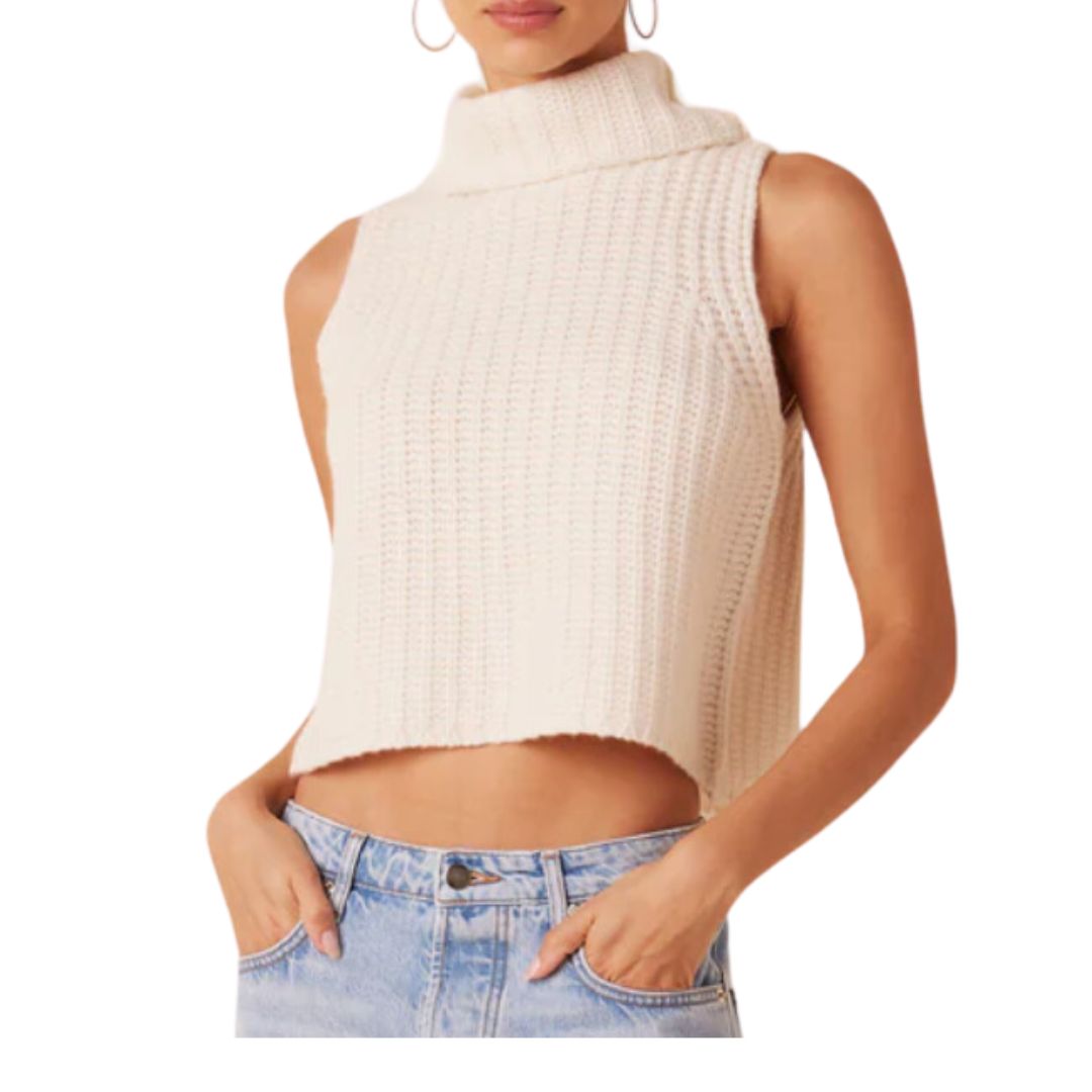 Saige Cropped Turtleneck