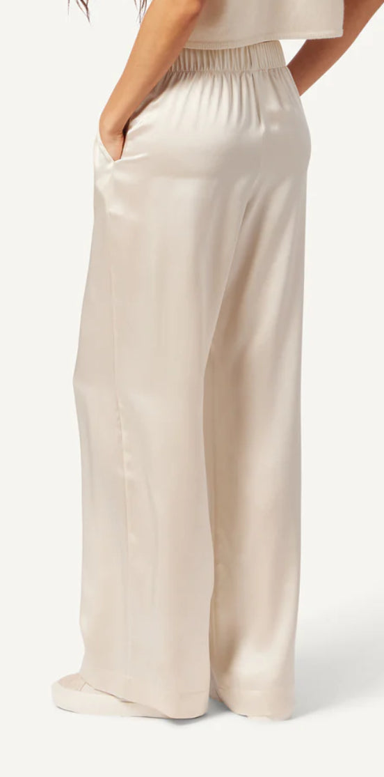 Brynn Wide Leg Silk Pant