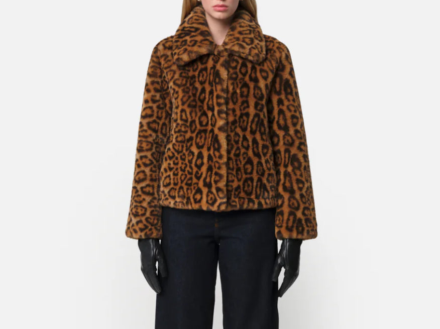 Elis Leopard Short Coat