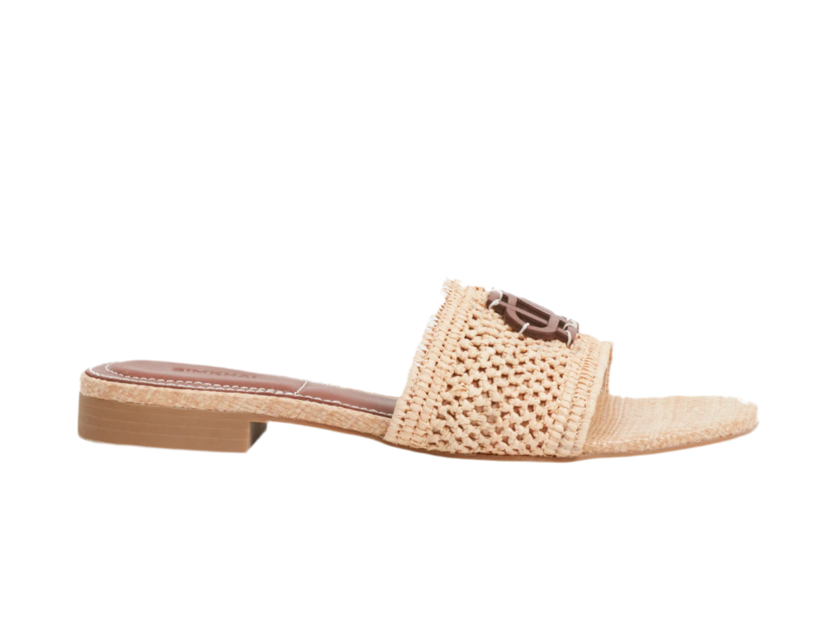 Delphie Raffia Flat