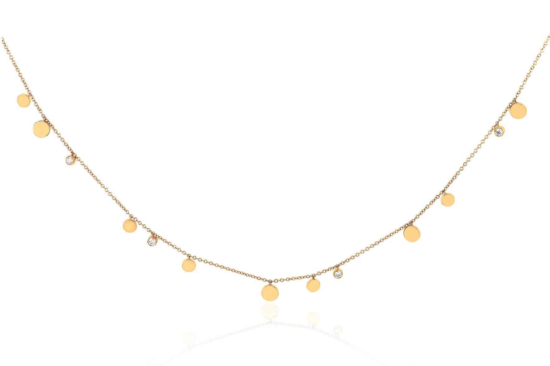 14k Diamond Confetti Chain