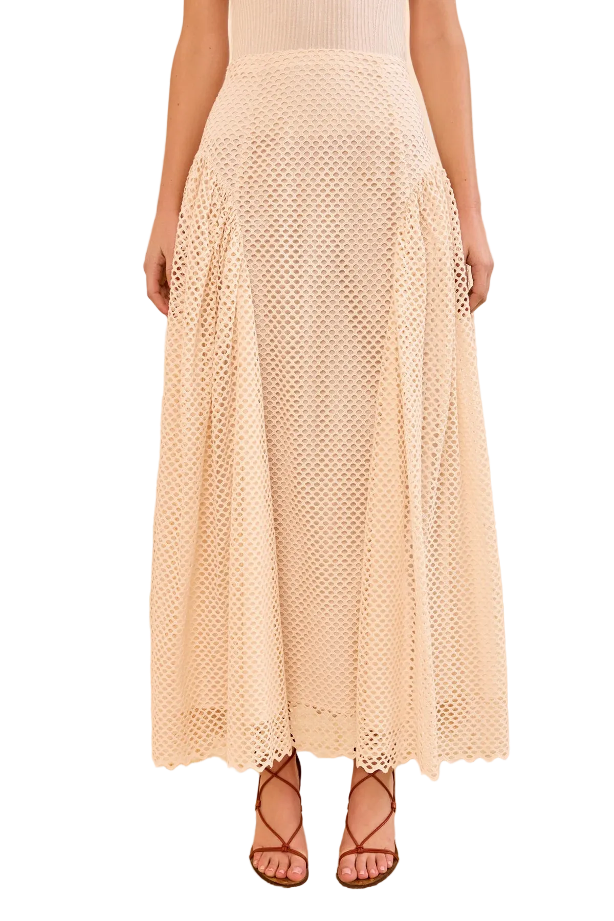 Faun Eyelet Cotton Skirt
