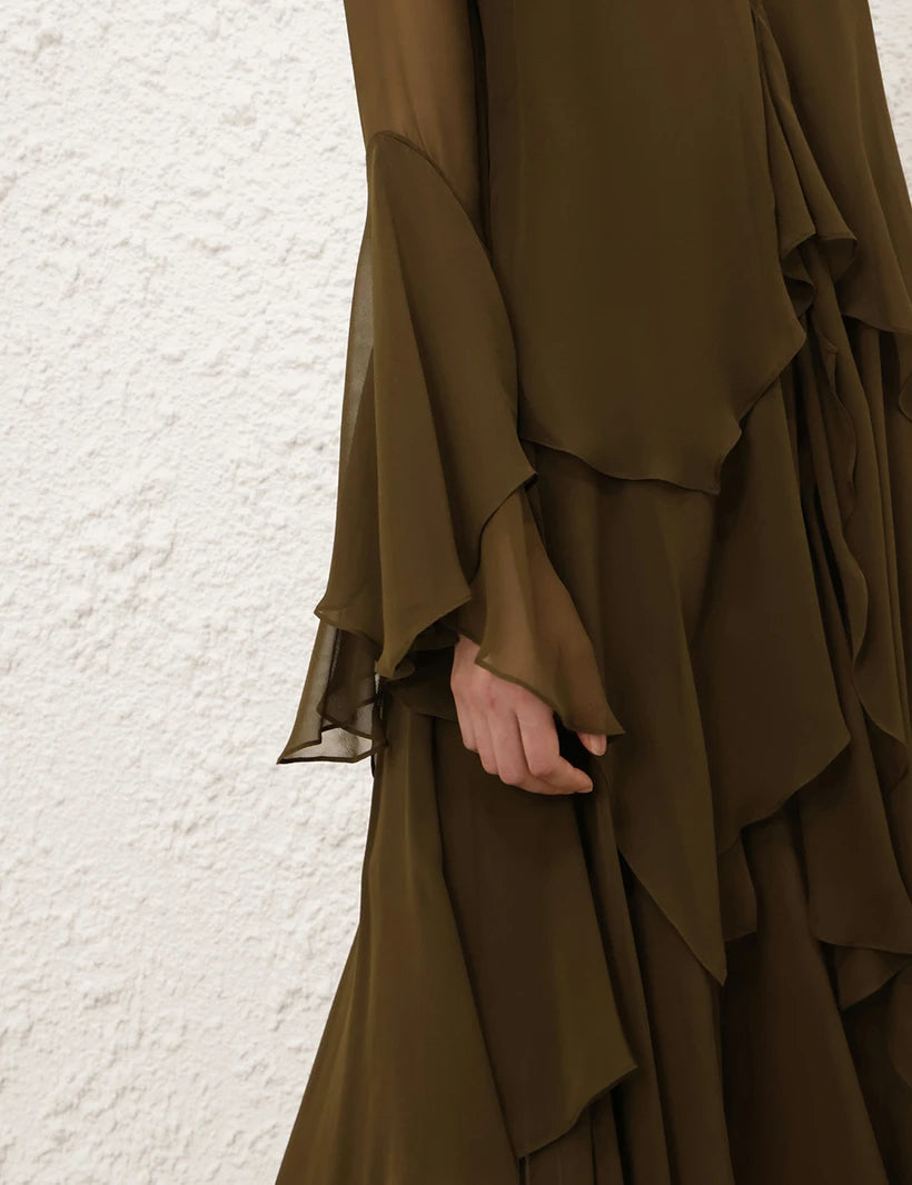 Memento Cascading Maxi Dress