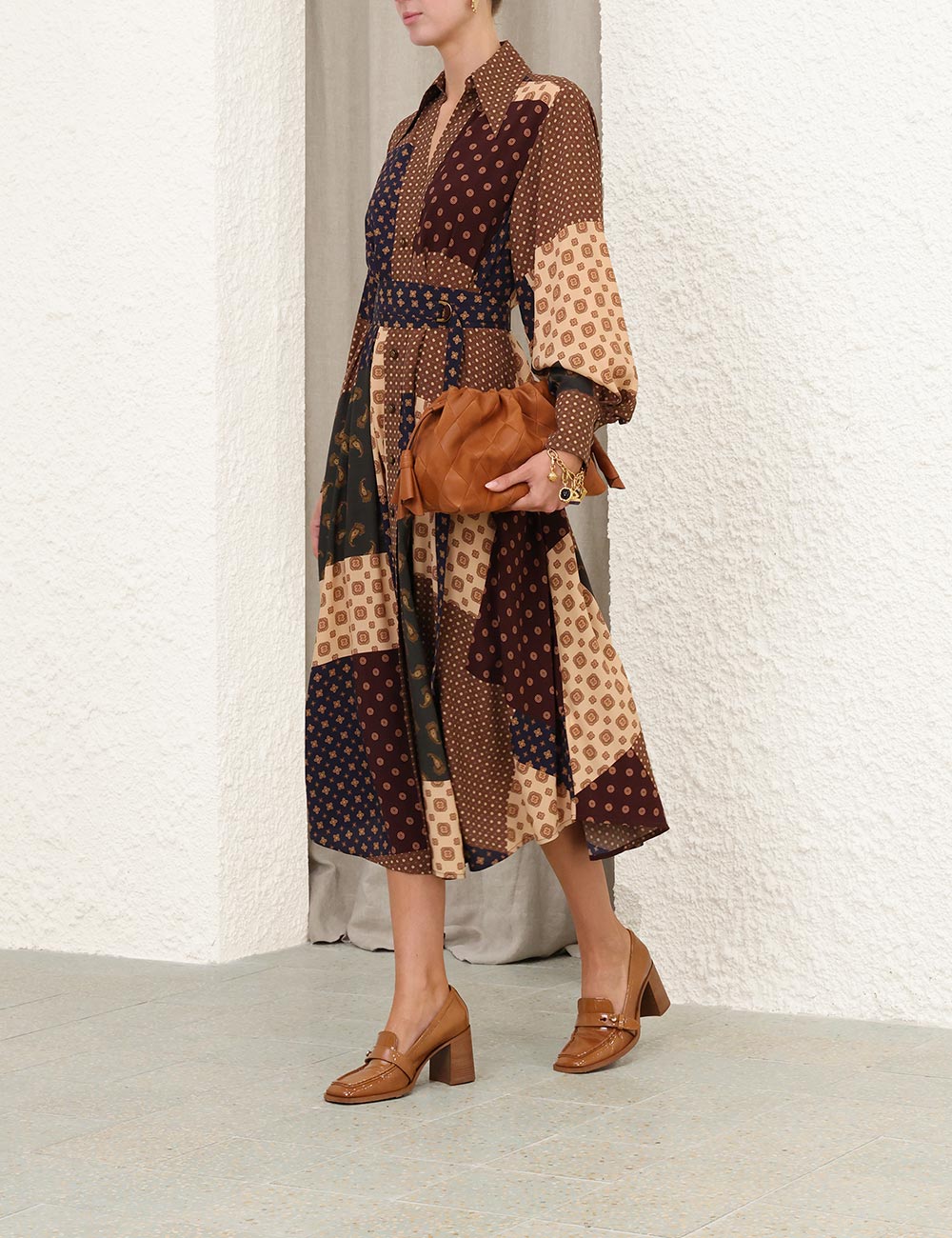 Tuck Midi Dress