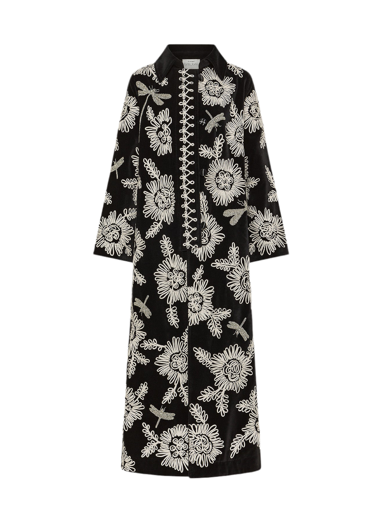 Voila' Une Fleur Velvet Coat