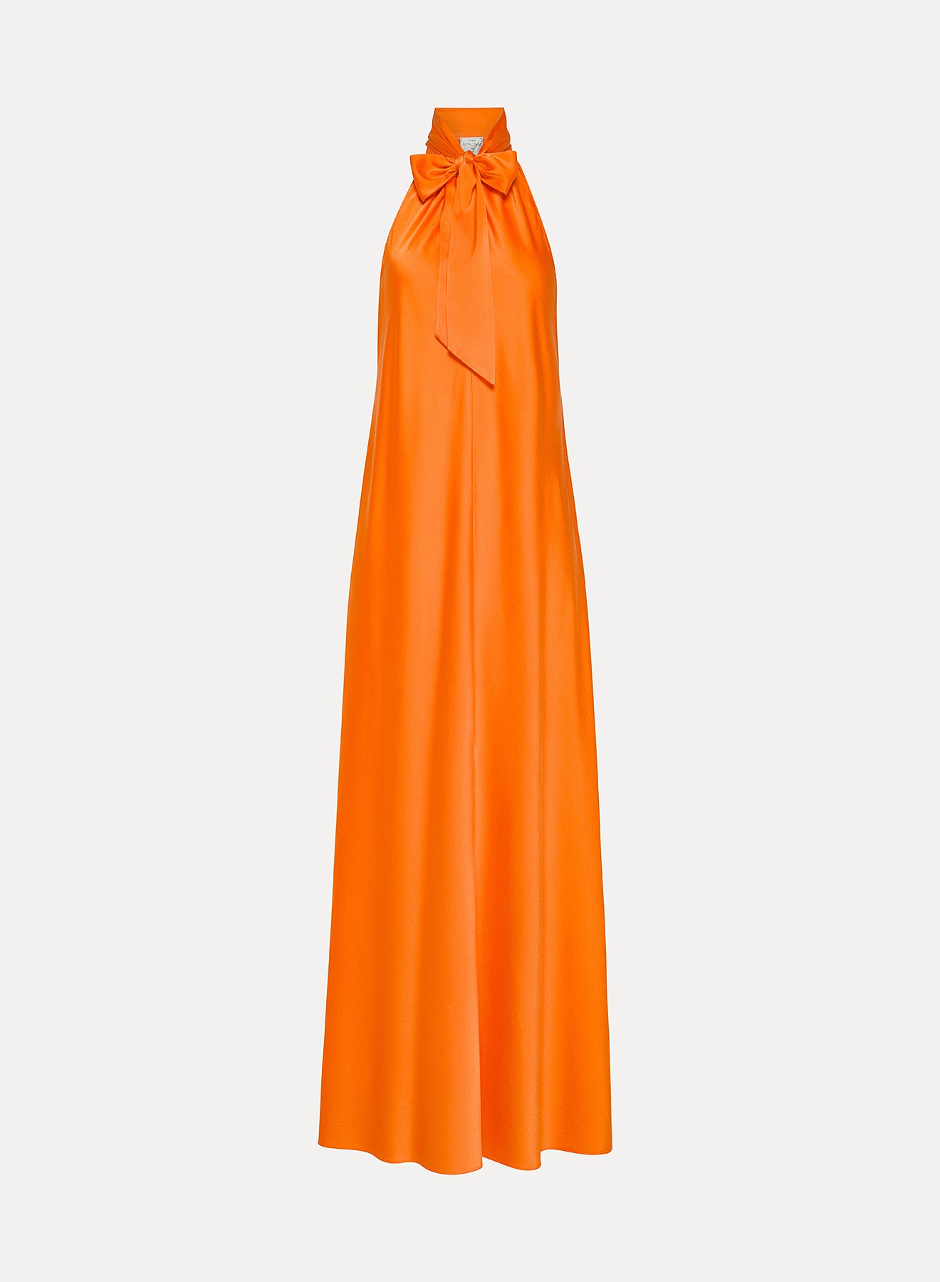 Silk Satin Bow-Tie Dress