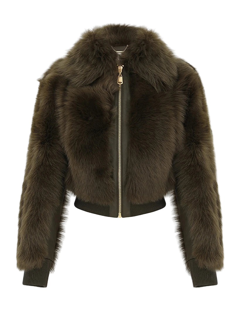 Hypnotic Shearling Bomber
