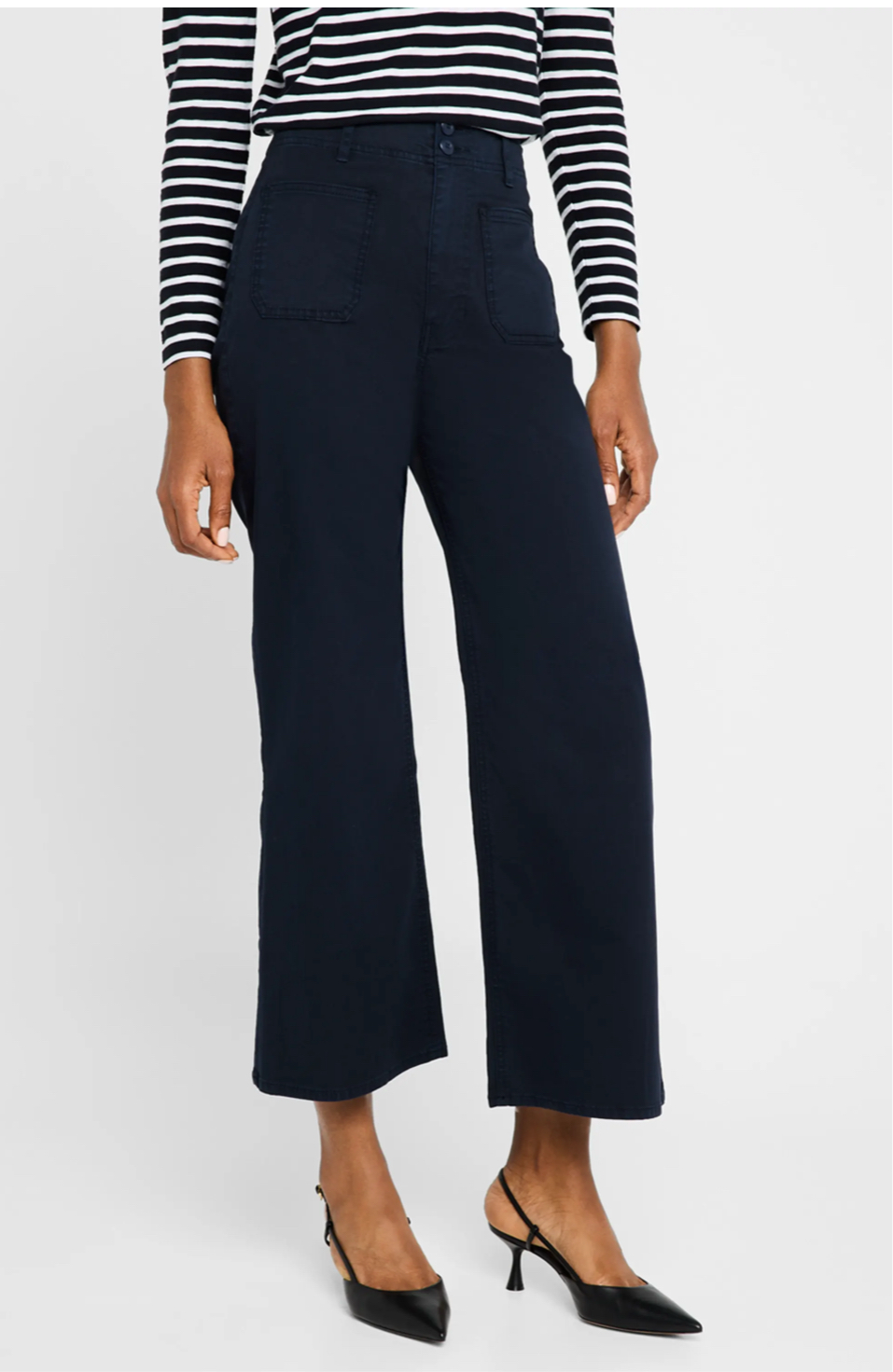 Grant Cropped High Rise Wide Leg Pant