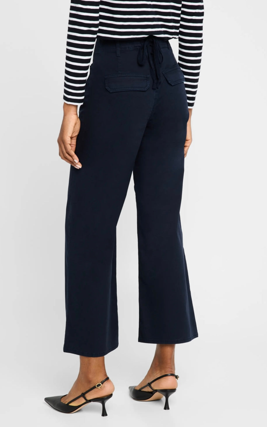 Grant Cropped High Rise Wide Leg Pant