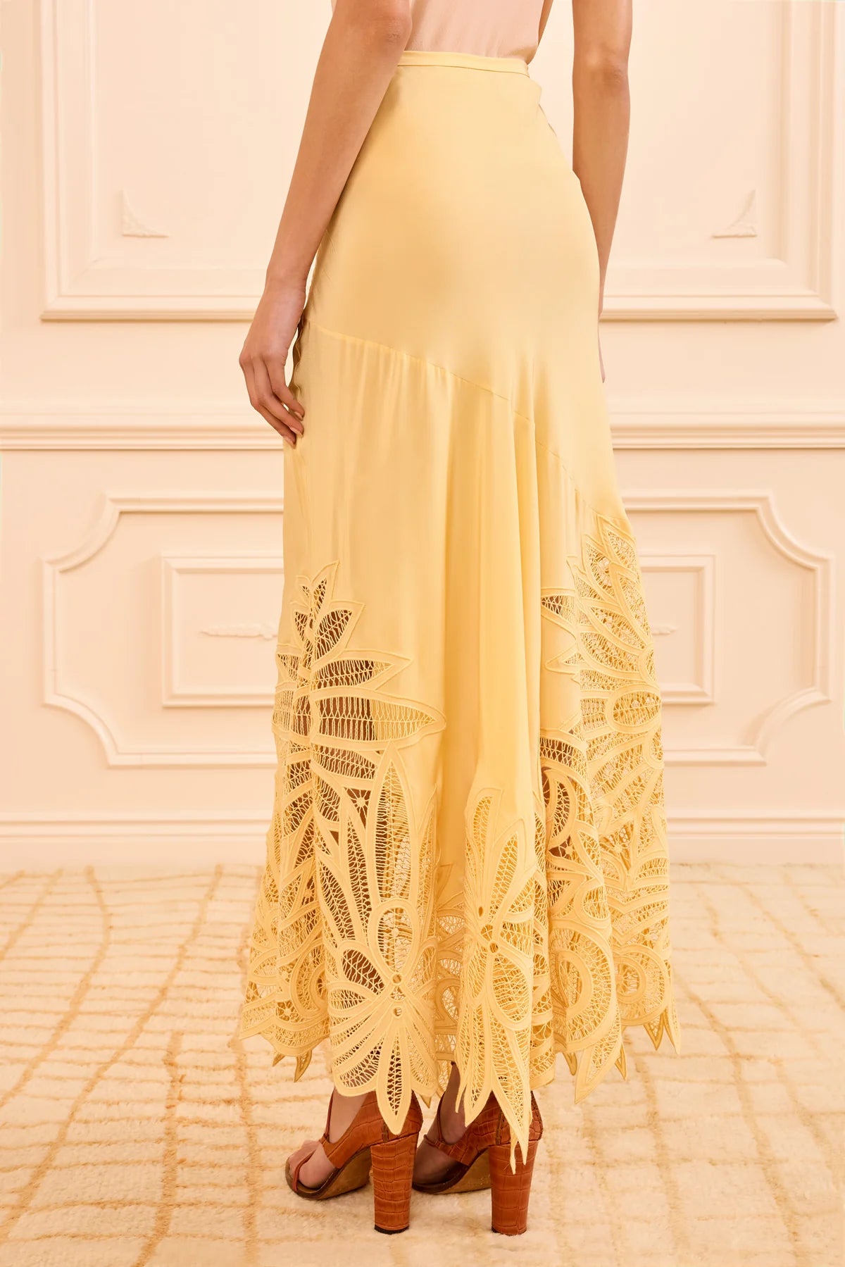 Oona Lace Applique Skirt